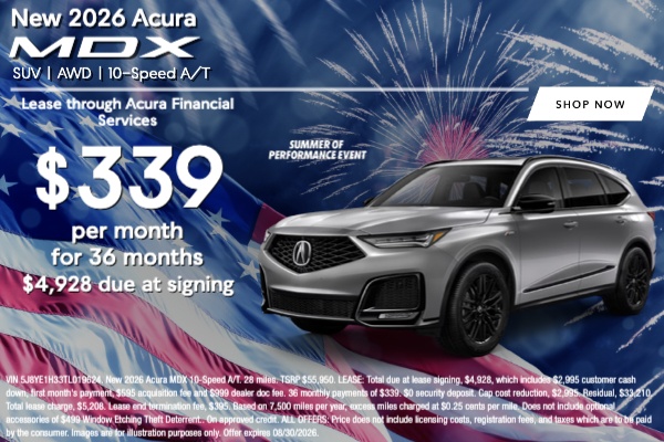 New Acura Specials in Verona | DCH Montclair Acura